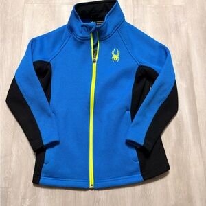 Spyder Kids Blue and Black Puffer Jacket